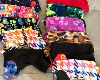 X SM 10"  Premade Fleece Pajamas see drop down for designs