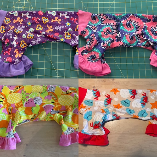 MD Cotton Turtle neck Jammie, Ruffles, Shirt   Design in Drop Down 20% goes to Crest Care rescue