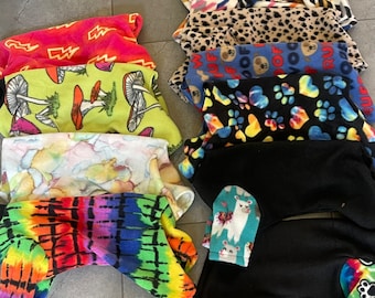 SM Premade Fleece Designs Listed in Drop Down Fleece  Turtle Neck Jammies Pajamas 20% to Rescue