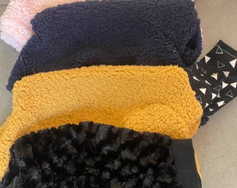 X SM 12"  Minky/fur/ruffle Turtle Neck   colors in drop down 20% goes to Crest Care rescue