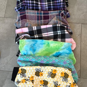 MD Premade Fleece Designs Listed in the Drop Down  Turtle Neck Jammies.  20% to Crest Care rescue
