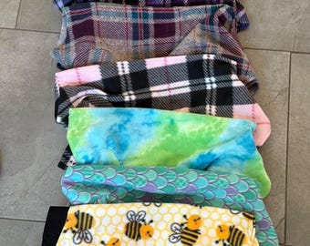 MD Premade Fleece Designs Listed in the Drop Down  Turtle Neck Jammies.  20% to Crest Care rescue