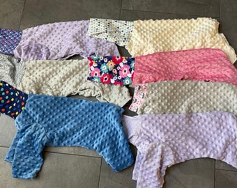LG Premade Jammie Light Weight Cotton Knit/Minky Designs in Drop Down  20% to rescue