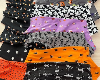 SM Cotton Knit or fleece Halloween Jammies, Shirt, Ruffles  Design in Drop Down 20% goes to rescue