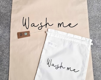 Wash Me dirty laundry bags | travel set | Small & X-Large