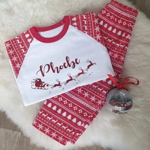 Personalised Christmas Pyjamas - Fairisle