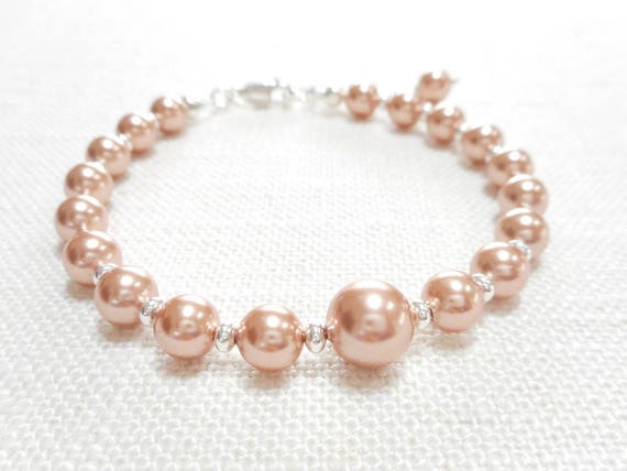 Swarovski One Adjustable Bracelet, Heart, Pink, Rose Gold-Tone Plated