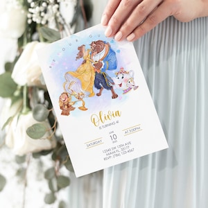 Beauty and the Beast Invitation