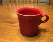 Vintage Homer Laughlin China Fiesta ware scarlet or red coffee cup