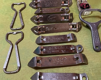 Vintage metal Assorted  beer can and bottle openers- Sold separately, USA