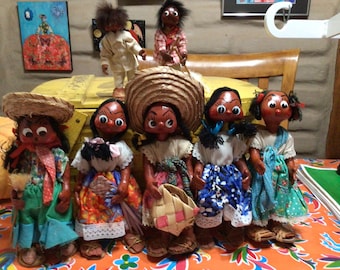 ビンテージのウイチョル族の手作りメキシコ人形。 - Etsy 日本
