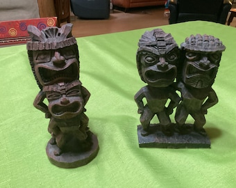 ハワイ ヴィンテージ ティキ 木彫り トレーダー ヴィックス,木彫り,ティキ,Tiki,置物,ハワイ,雑貨,ハパ