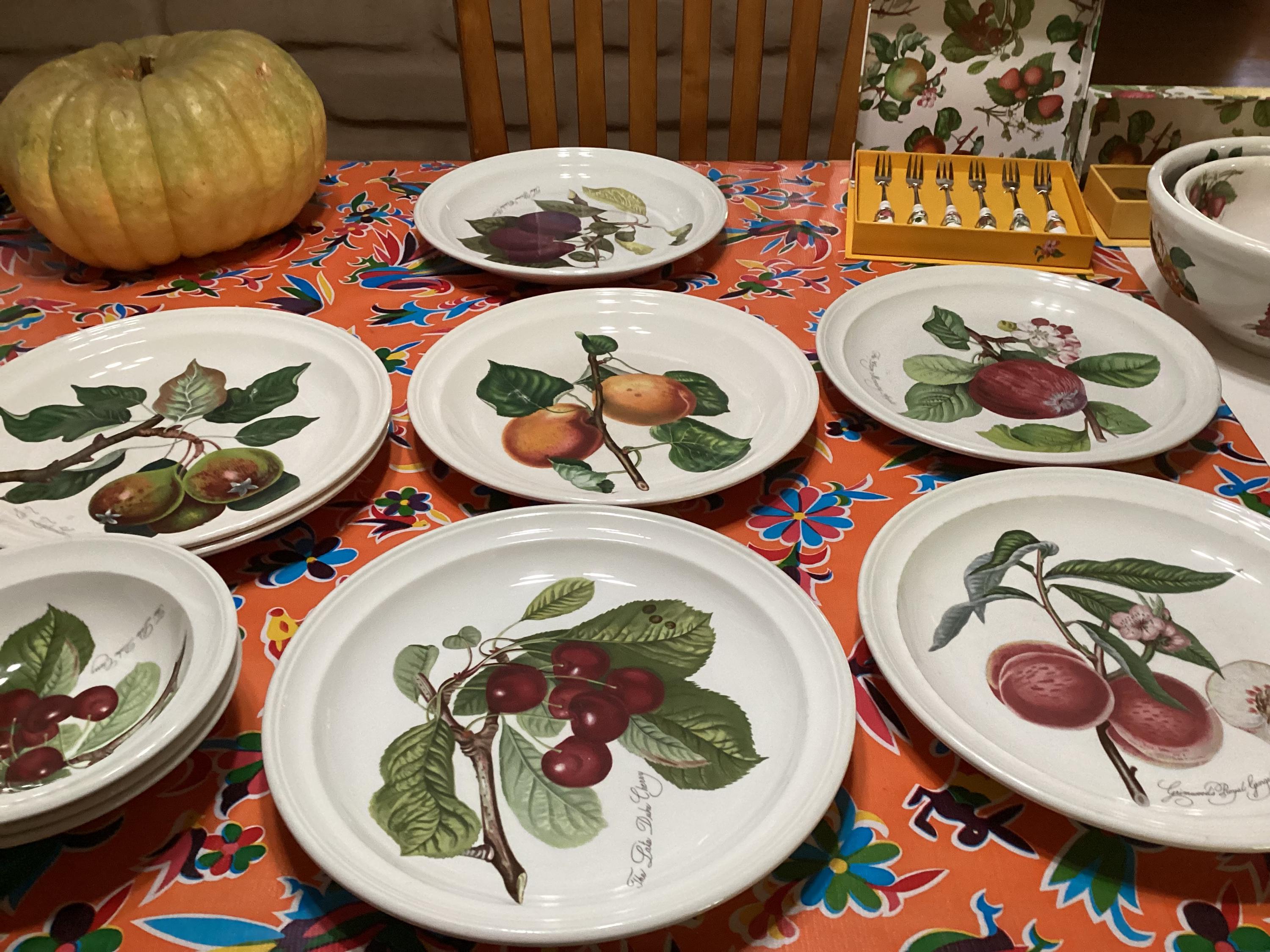 Vintage Portmeirion Susan Williams-ellis Pomona Dinnerware Set