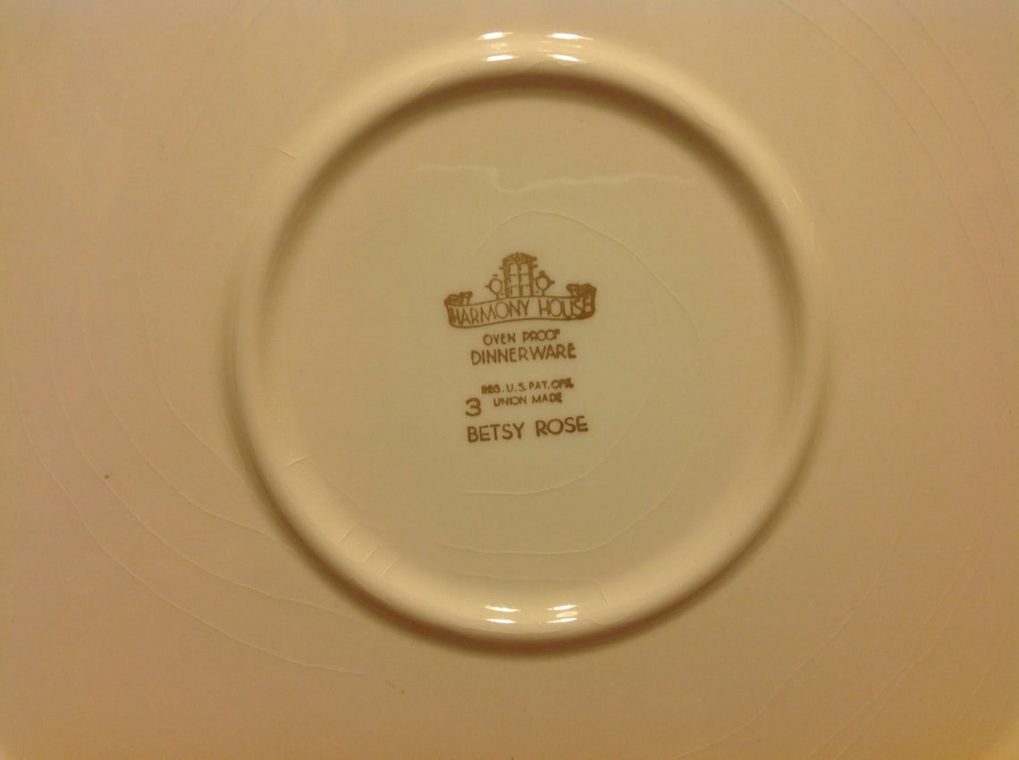 Vintage Harmony House Betsy Rose Dinnerware Platter With Etsy