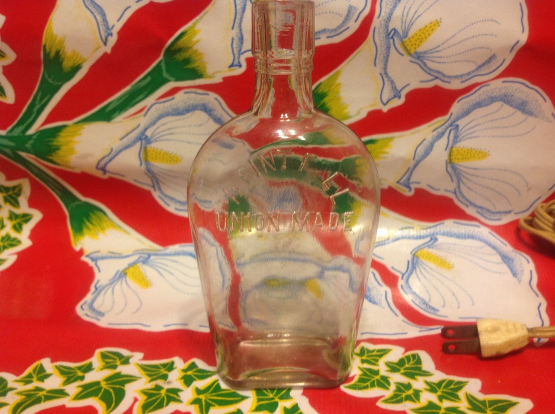 Vintage Union Made 1/2 pint whisky fles - Etsy Nederland