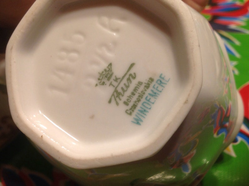 Vintage TK Thun Bohemia Czechoslovakia Windemere porcelain China dish set Dinnerware Sets Dining