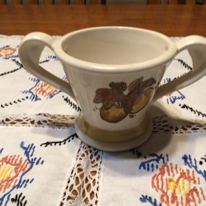 Vintage Poppytrail Gold Provincial Fruit sugar bowl  by Metlox, Made in California