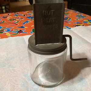 Vintage nut grinder or nut meat chopper- USA