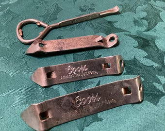 Vintage metal Assorted  beer can, paint can, and bottle openers- Sold separately, USA