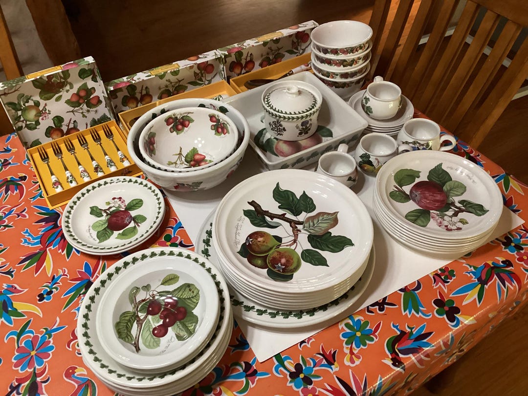 Vintage Portmeirion Susan Williams-ellis Pomona Dinnerware Set