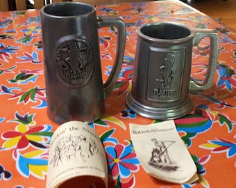 Vintage Wilton  Armetale 1983 Mr. Peanut  pewter steins, tankards, or mugs- sold separately