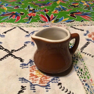 Vintage braune ChefsWare Restaurantware kleines Milchkännchen- USA