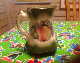 Vintage Mayfayre Staffordshire England pottery pitcher