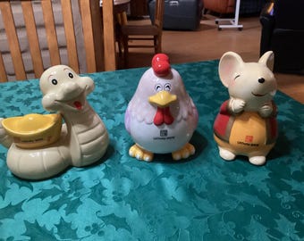 ヴィンテージ ディズニー モアナのプア（豚）の陶器製貯金箱 - Etsy 日本