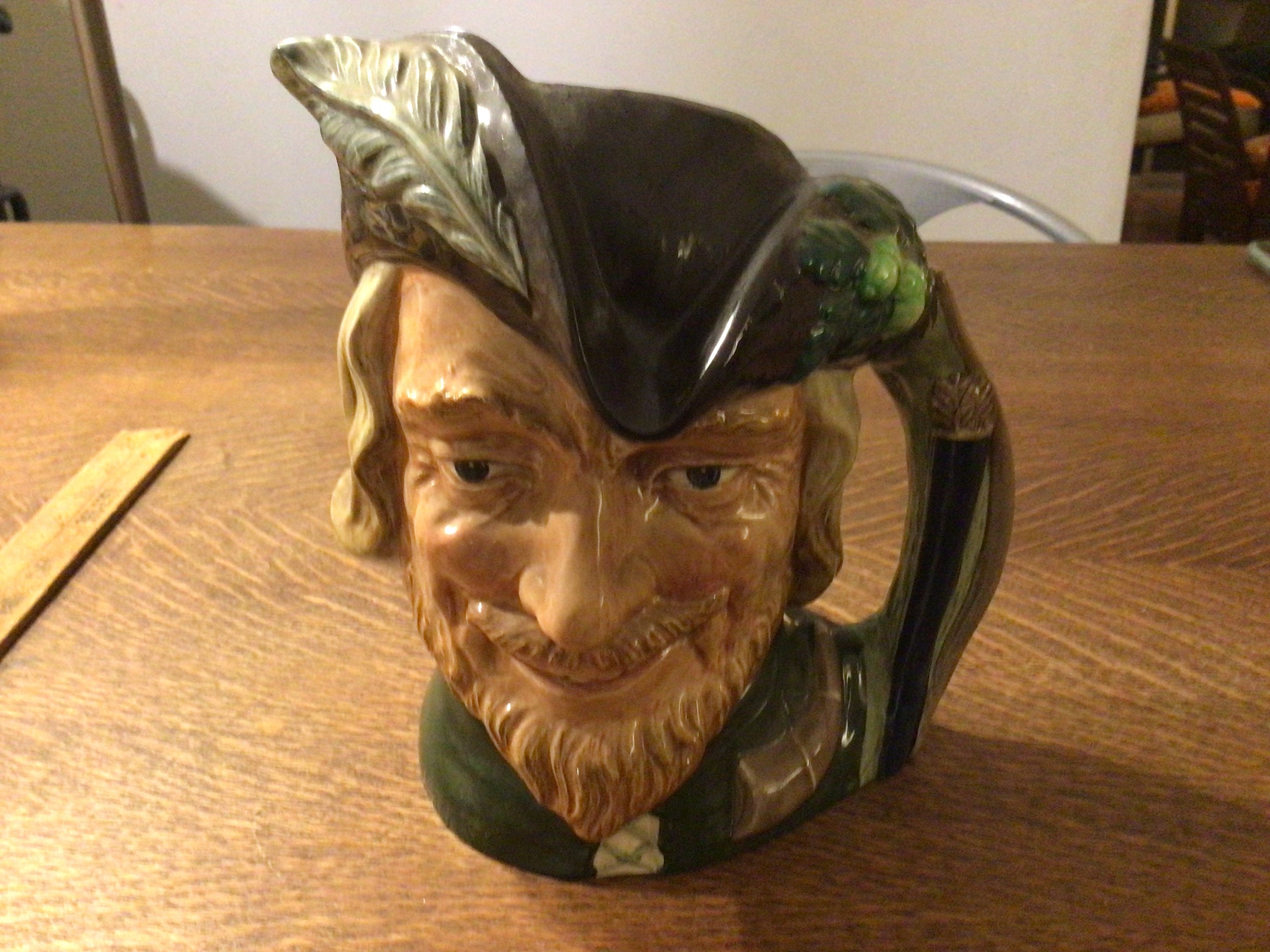 Vintage Hand Painted Royal Doulton Large Robin Hood Toby Jug
