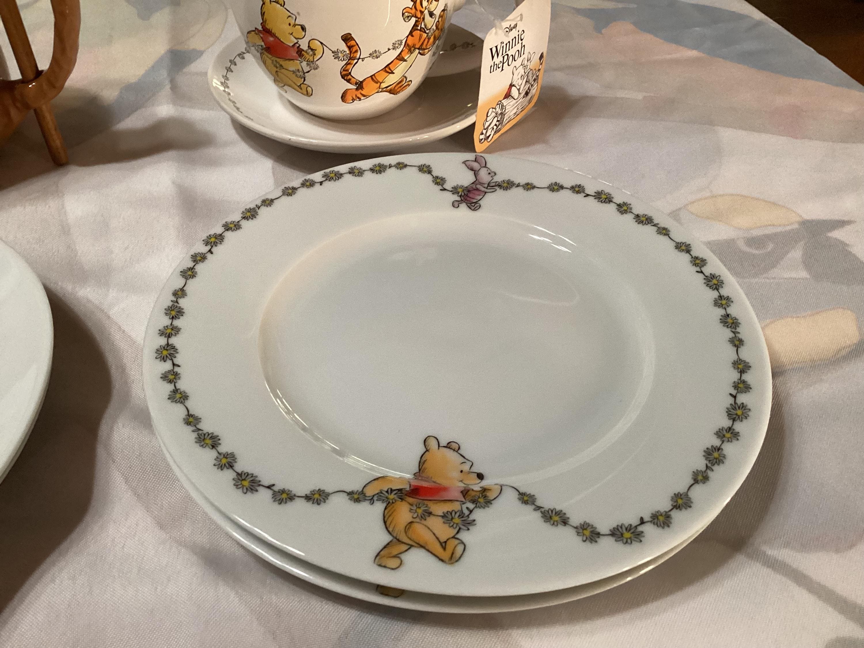 Vintage Disney Winnie the Pooh and Eeyore Assorted Items- Plates