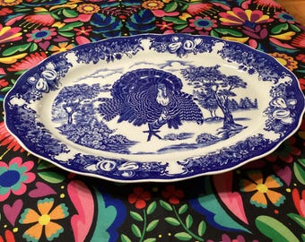 Vintage MZ China Transfer-ware kalkoenschotel - Made in Japan