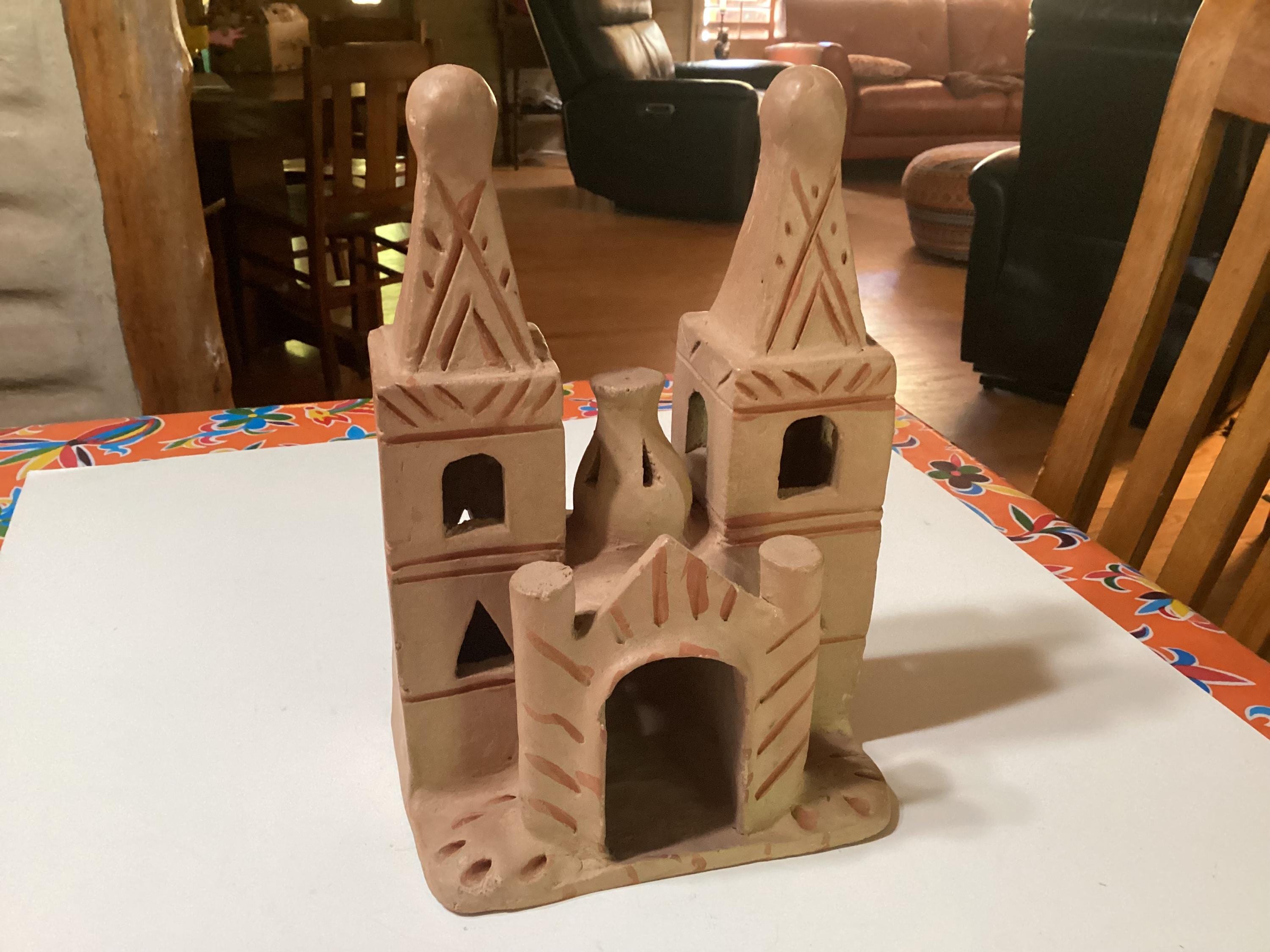 Vintage Mexican Hand Crafted Terra Cotta Church Sculpture - Etsy