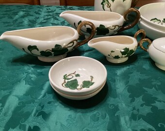 Vintage Metlox California Ivy Poppytrail Ceramic Dishes and
