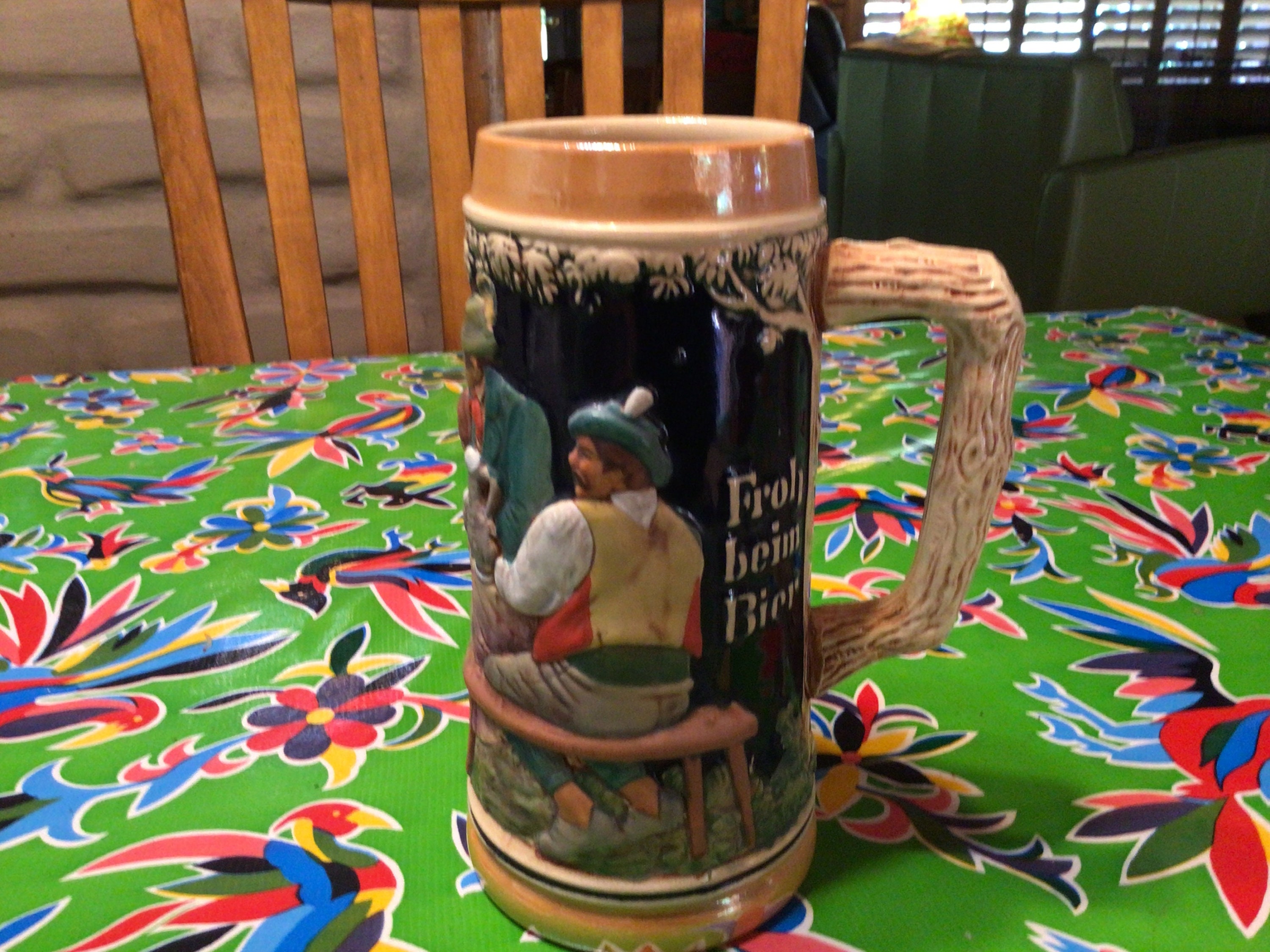 Vintage Ceramic German Stein Das Lieben Wir, Froh Beim Bier - Etsy