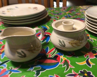 Vintage Franciscan Mid-century Modern Earthenware Autumn Leaves