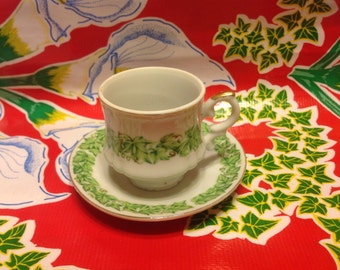 Vintage china demitasse tea cup and saucer- Inarco, Japan