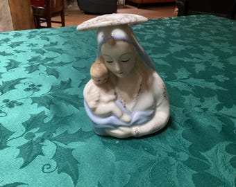 ヴィンテージ ゲーベル磁器製聖母子像 - 西ドイツ - Etsy 日本
