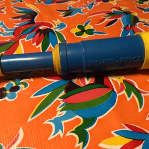 Vintage Fisher Price Action hiking camping walking belt spyglass telescope spy glass