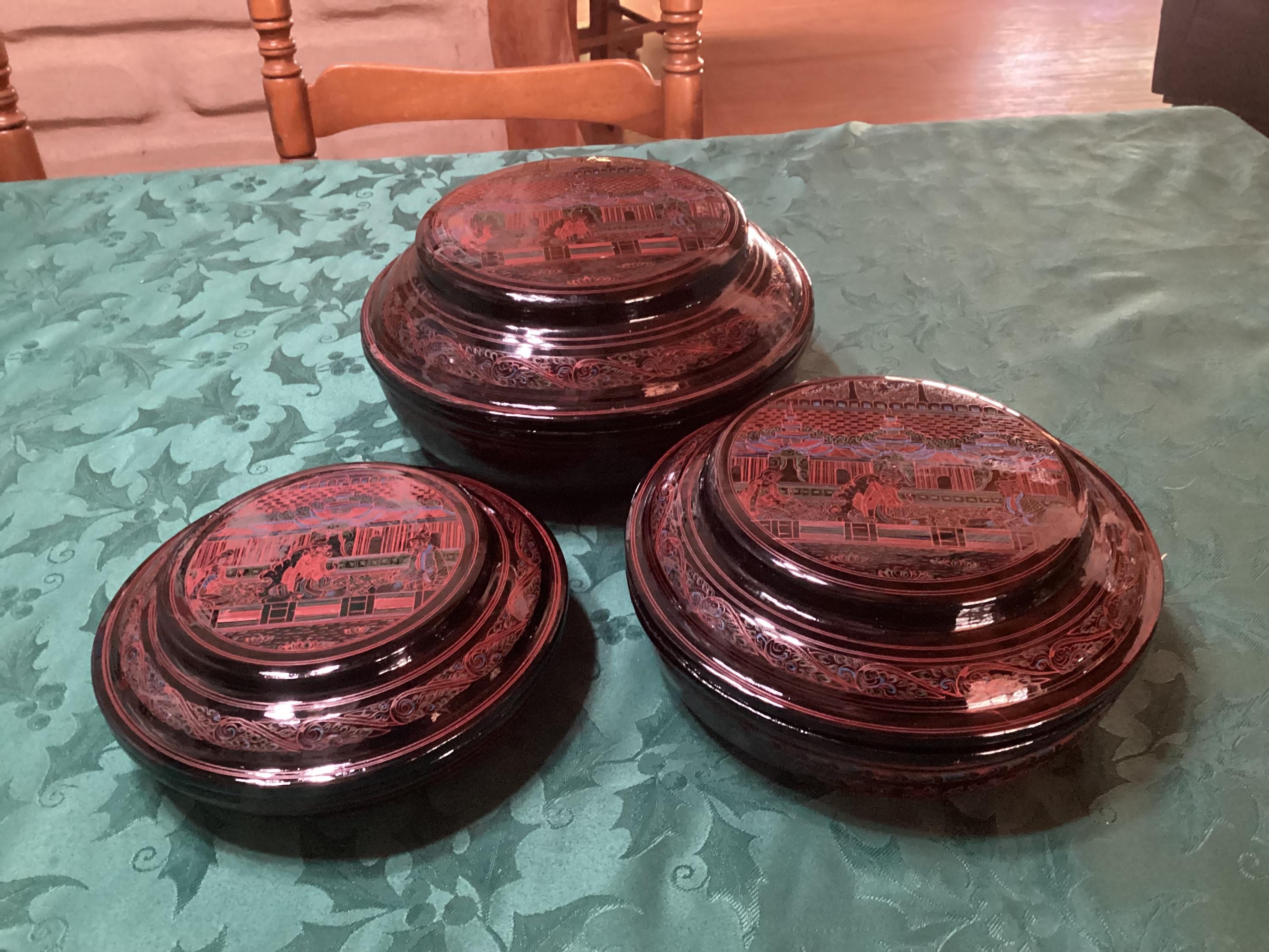 アンティーク　ミャンマー　蓋付き　香草入れ Burmese Container - Etsy