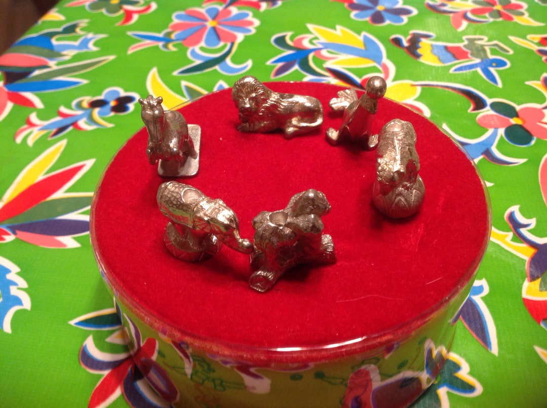Empire Pewter Circus Candle Holders Set of 6 Etsy