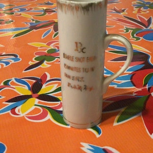 Vintage miniature stein or double shot glass- Souvenir of San Francisco