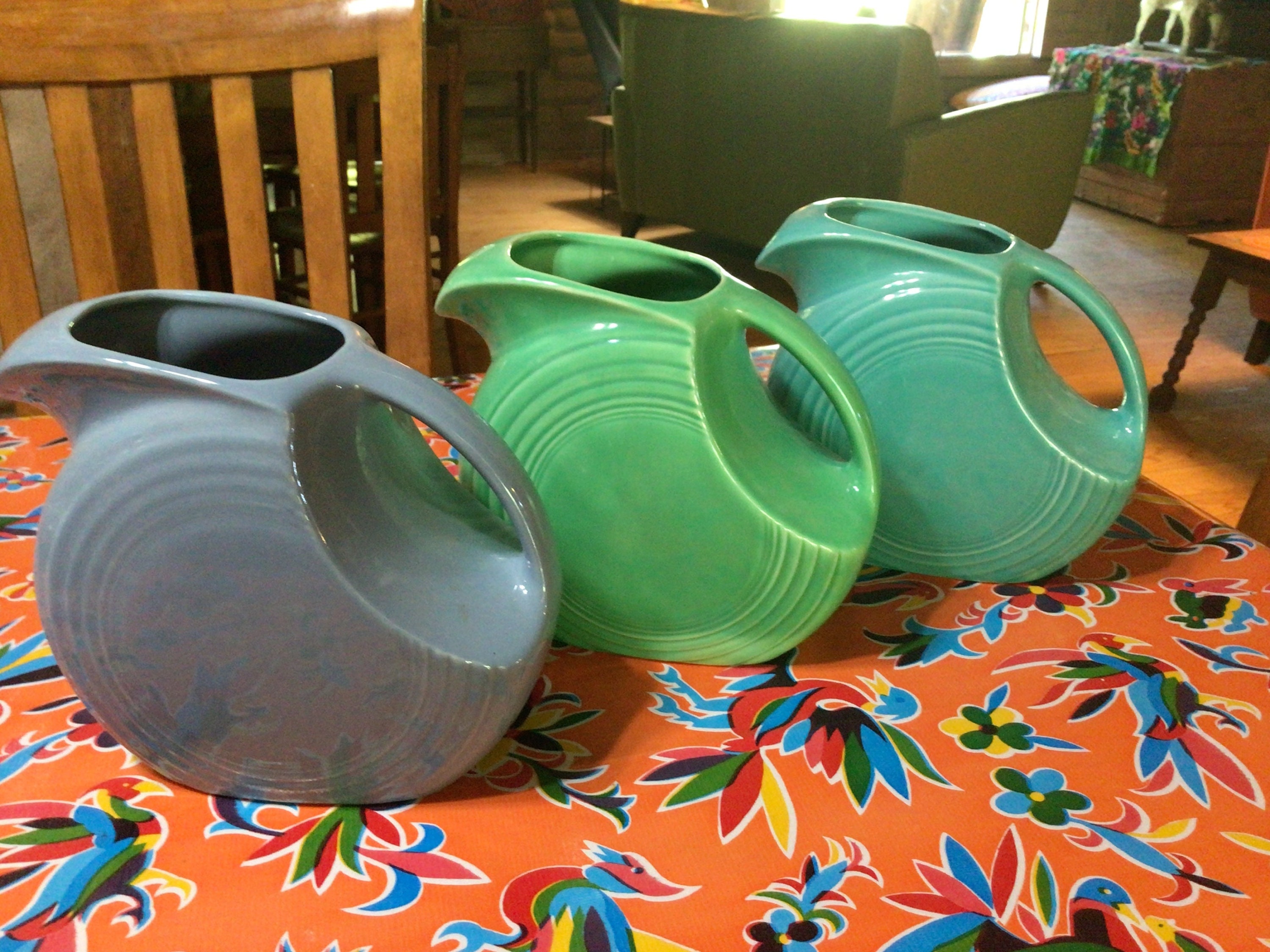 Green fiestaware clearance pitcher