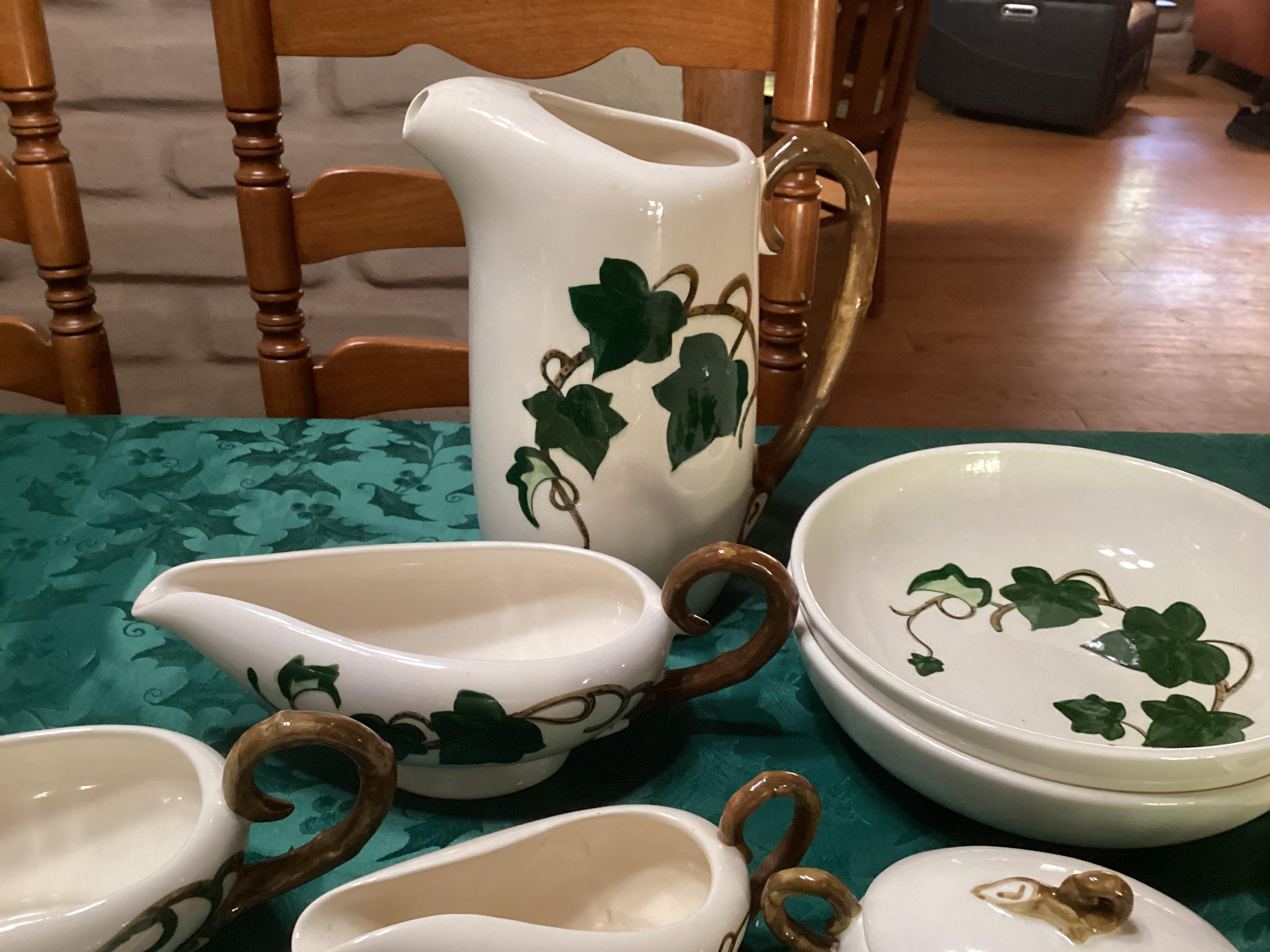 Vintage Metlox California Ivy Poppytrail Ceramic Dishes and