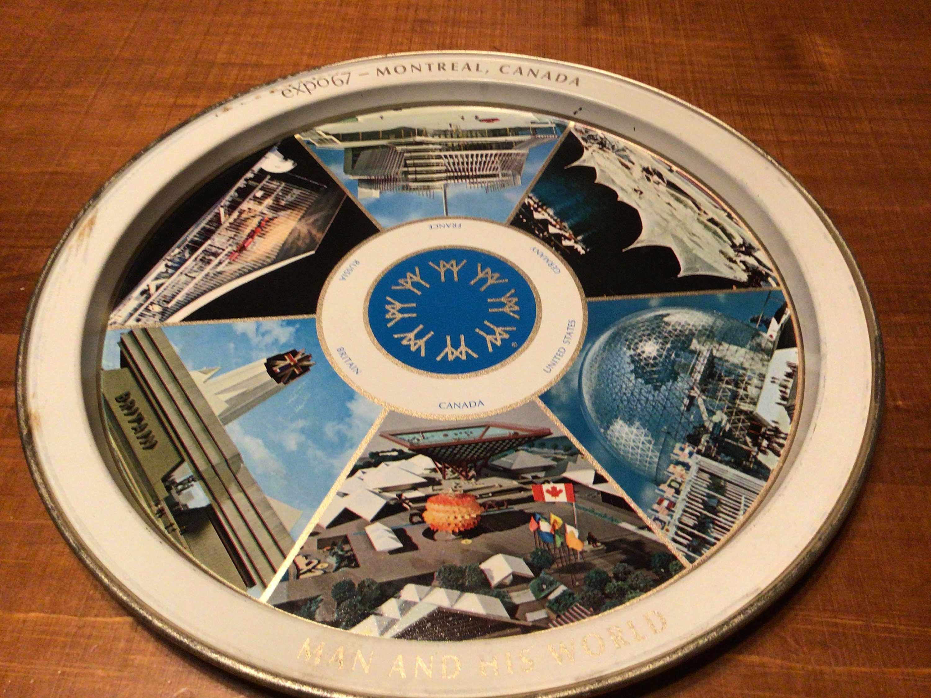 Vintage Expo 67 Metal Souvenir Tray- Montreal, Canada - Etsy Canada