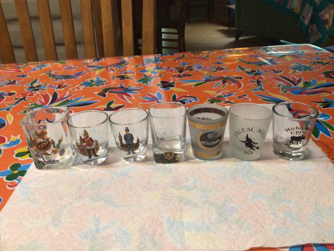 Vintage Souvenir Shot Glasses Sold Separately Amsterdam, Egypt, London