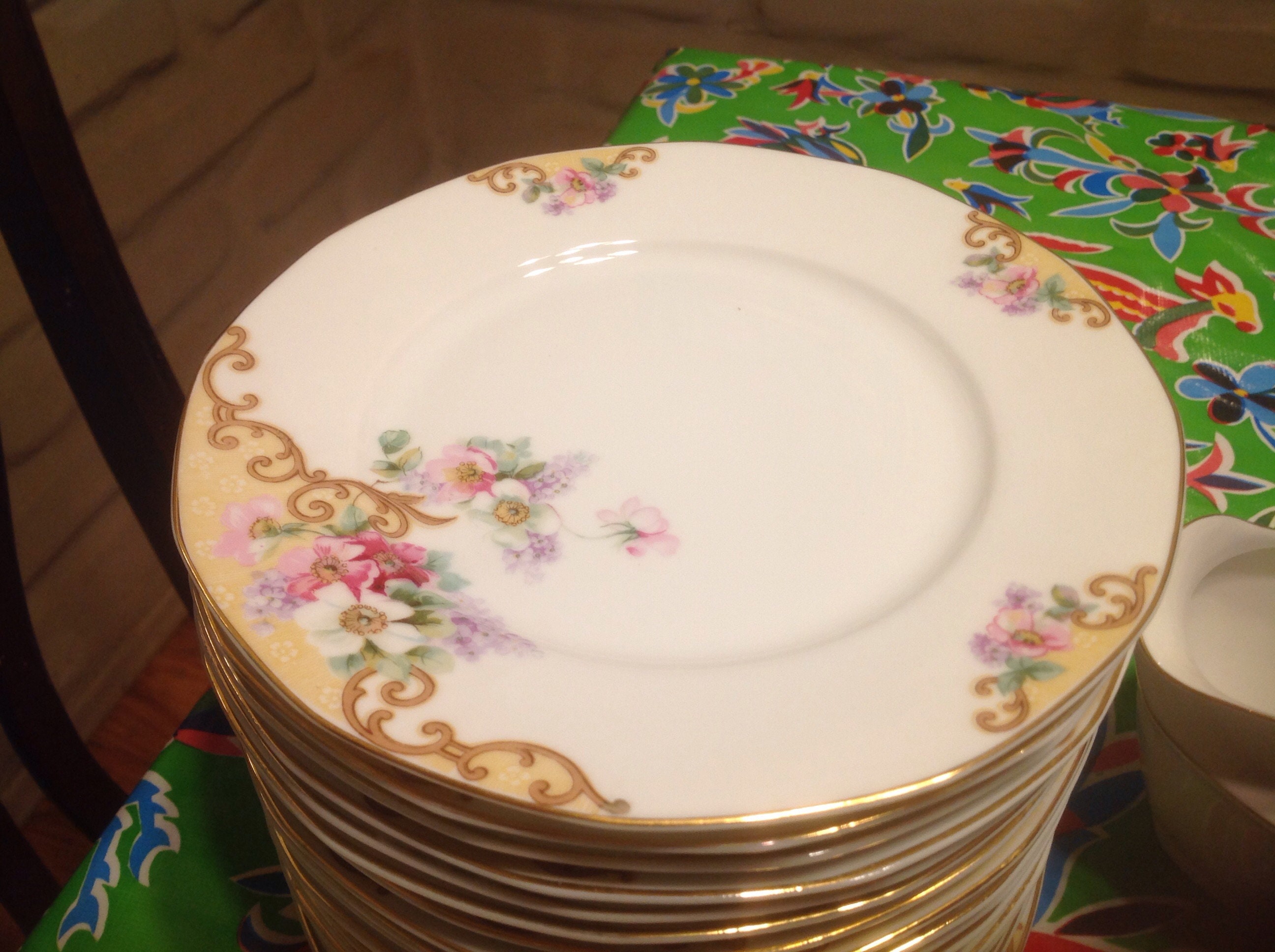 Vintage Set of 6 TK Thun Bohemia Czechoslovakia Windemere Porcelain China  Salad Plates -  Canada