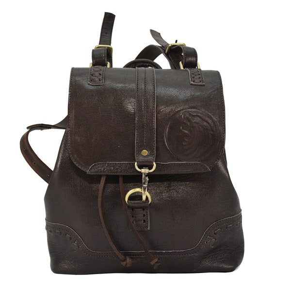 SMALL BACKPACK BLACK CANNAGE LAMBSKIN