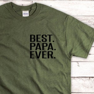 Pocket Best Papa Ever Shirt | Papa Shirt | Papa Gift | Grandpa Fathers Day Gift | Fathers Day Gift For Papa | Baby Announcement for Grandpa