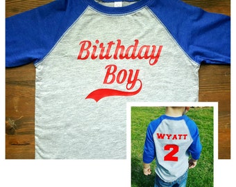 Birthday Boy Shirt - Baseball Birthday Shirt - Baseball 2nd 3rd Birthday Shirt Boy - Baseball Birthday Party - Two Year Old Birthday Shirt