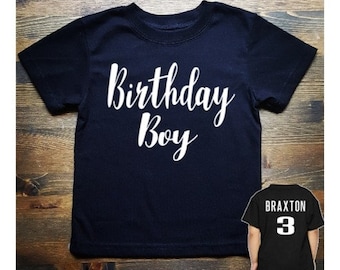 Birthday Boy Shirt,  Personalized Birthday Shirt, Boys Birthday t shirt, Name Added